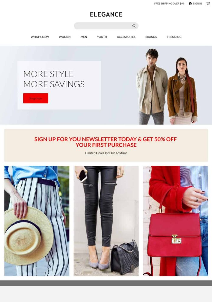 Web Store Theme Elegance Web Store Theme Elegance