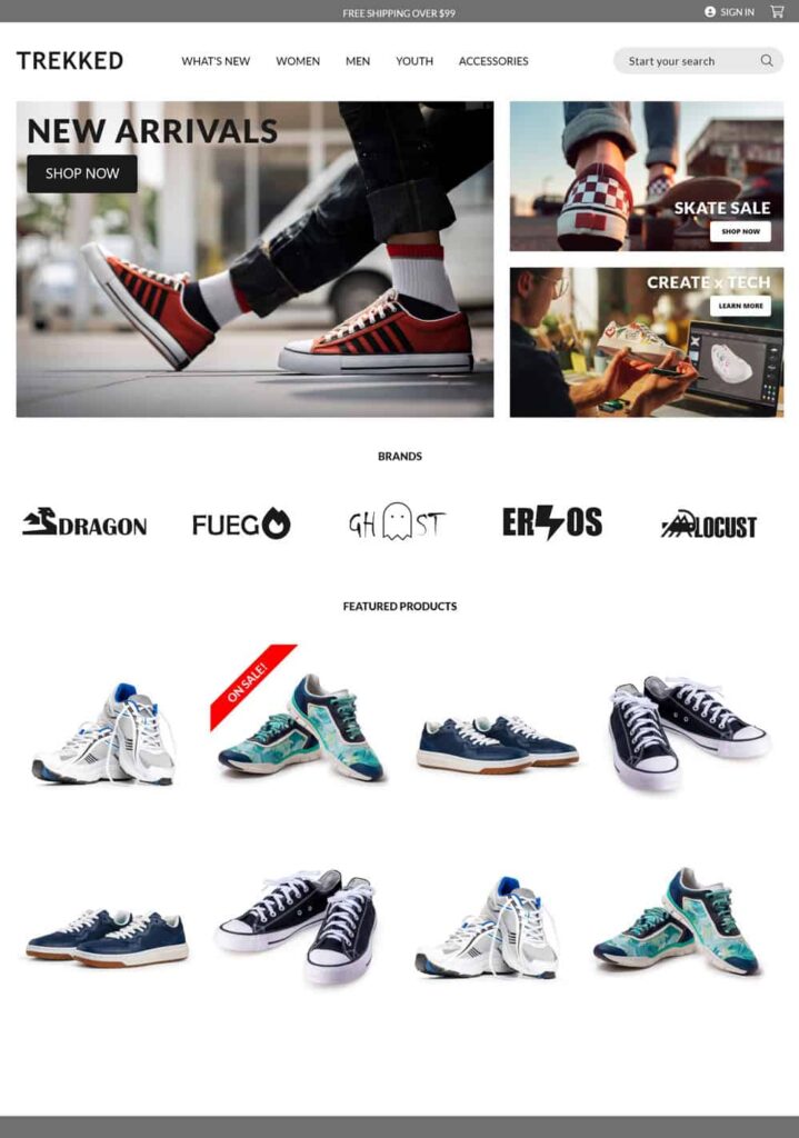 Web Store Theme Trekked Web Store Theme Trekked